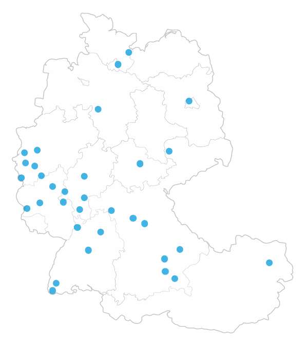 Care Vision Standorte in Deutschland und Österreich